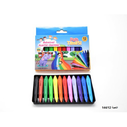 ألوان شمع بلاستيك  12 لون ADMIRAL