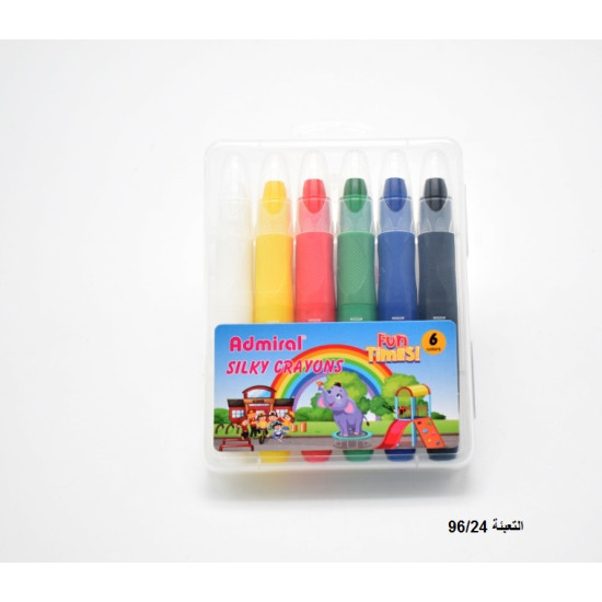 ألوان وجه  جل  6 لون علبة بلاستيك ADMIRAL