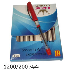 قلم حبر أحمر ADMIRAL CROWN  F