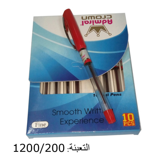 قلم حبر أحمر ADMIRAL CROWN  F