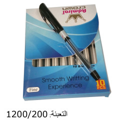 قلم حبر أسود ADMIRAL CROWN F
