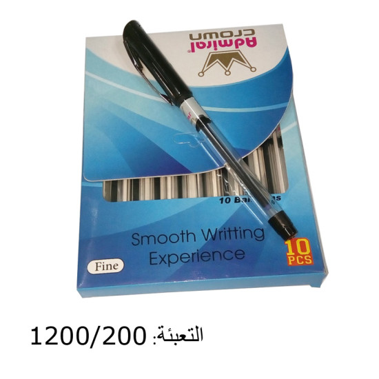 قلم حبر أسود ADMIRAL CROWN F