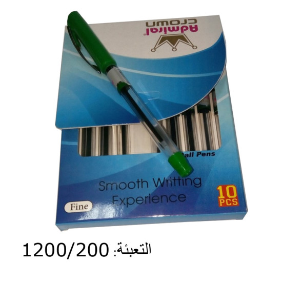 قلم حبر أخضر ADMIRAL CROWN F