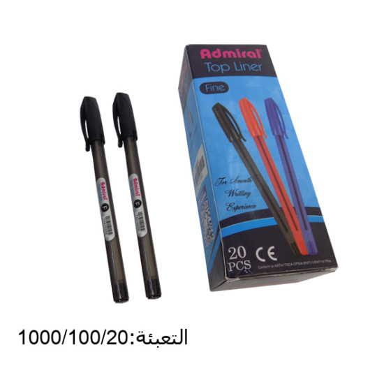 قلم حبر أسود  ADMIRAL TOP LINER F