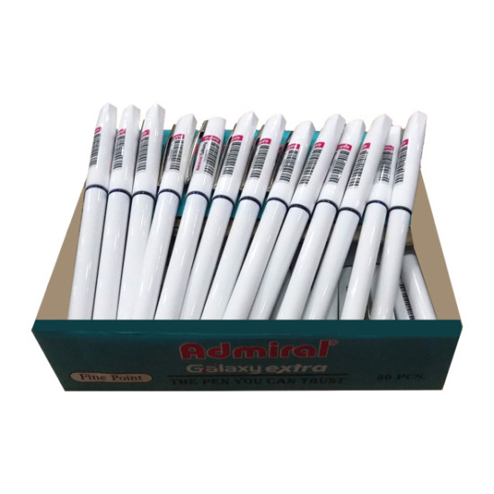 قلم أبيض حبر أزرق 1/50 ADMIRAL GALAXY EXTRA