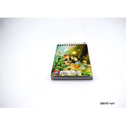 دفتر سلك بلوك جيب صغير A8 غلاف كرتون