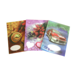 ربطة دفاترغلاف بلاستيك ملون  40 ورقة 2 سطر 1/112