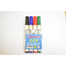 طقم أقلام فلوماستر لوح 1/4  ADMIRAL  ECO WB-002